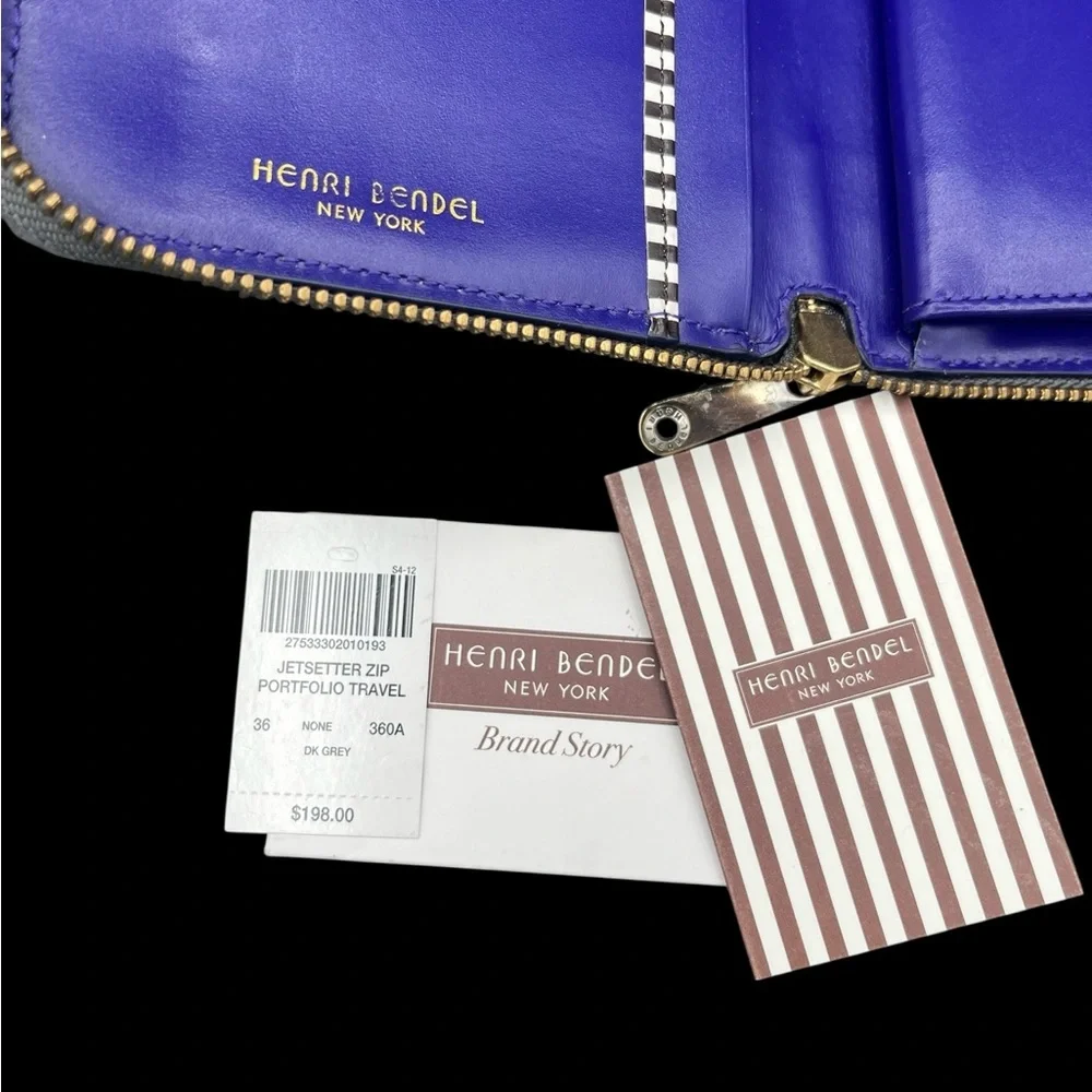 Henri Bendal Jetsetter Zip Portfolio Wallet - EUC - Picture 7 of 11